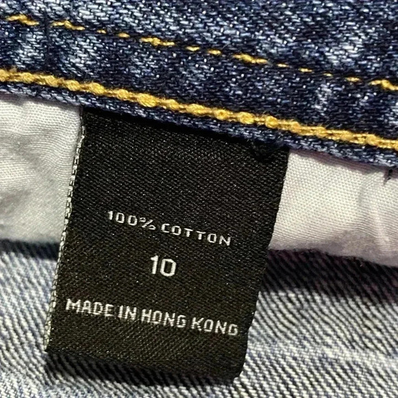 London Jean Y2K Denim Mini Skirt Distress - Picture 4 of 4